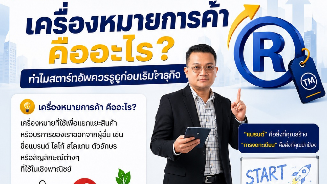 เครื่องหมายการค้าคืออะไร? ทำไมสตาร์ทอัพควรรู้ก่อนเริ่มทำธุรกิจ